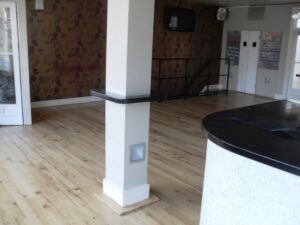 empty bar area with old bathroom 20