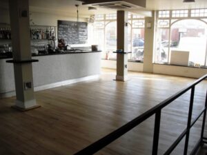 empty bar area with old bathroom 21