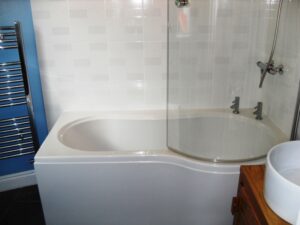 empty bar area with old bathroom 6