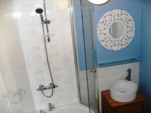 empty bar area with old bathroom 8